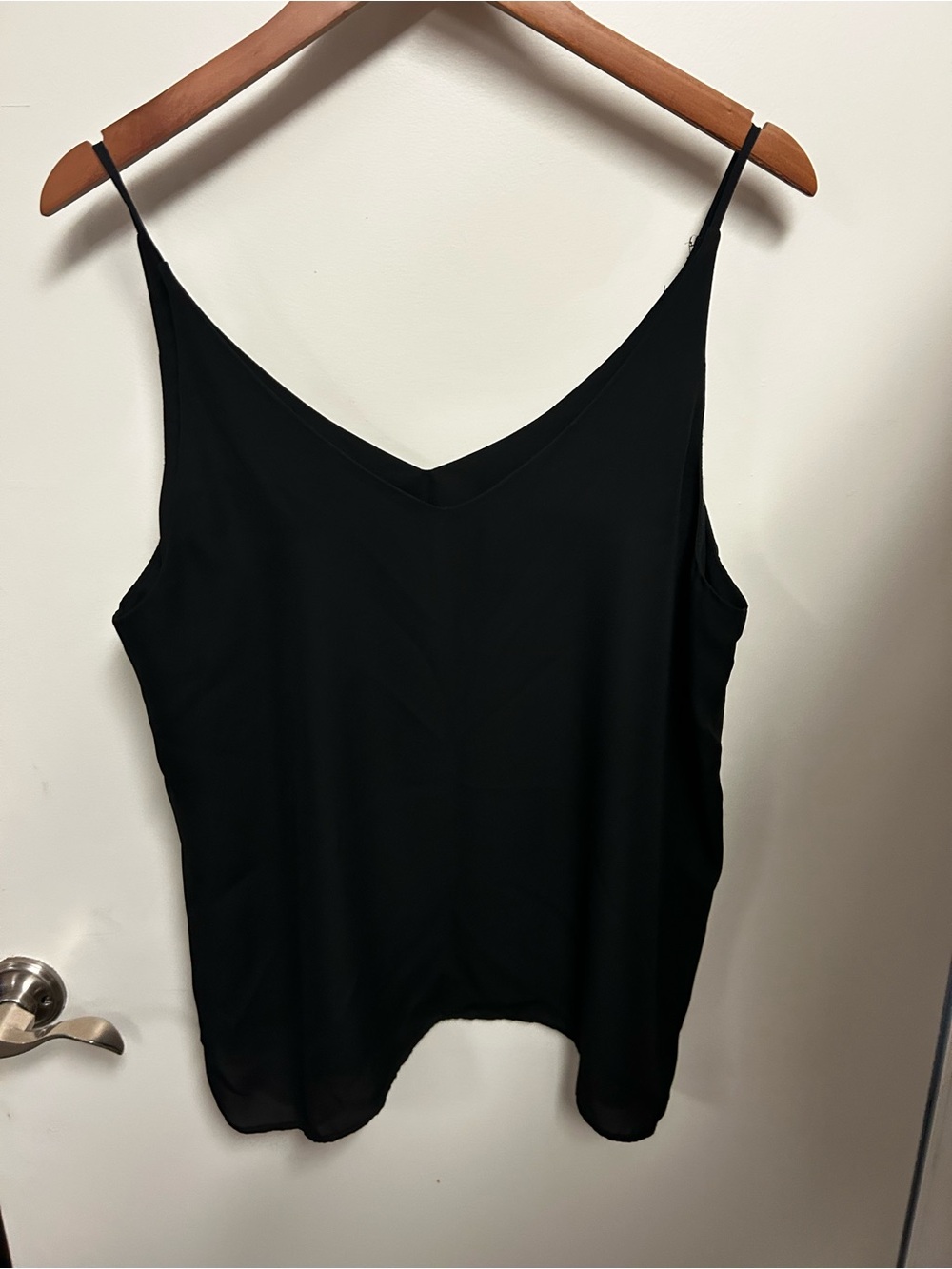 Stella Luce Black V-Neck Spaghetti Strap Camisole